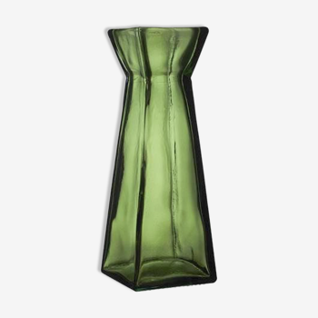 Vase en verre vert foret 28cm