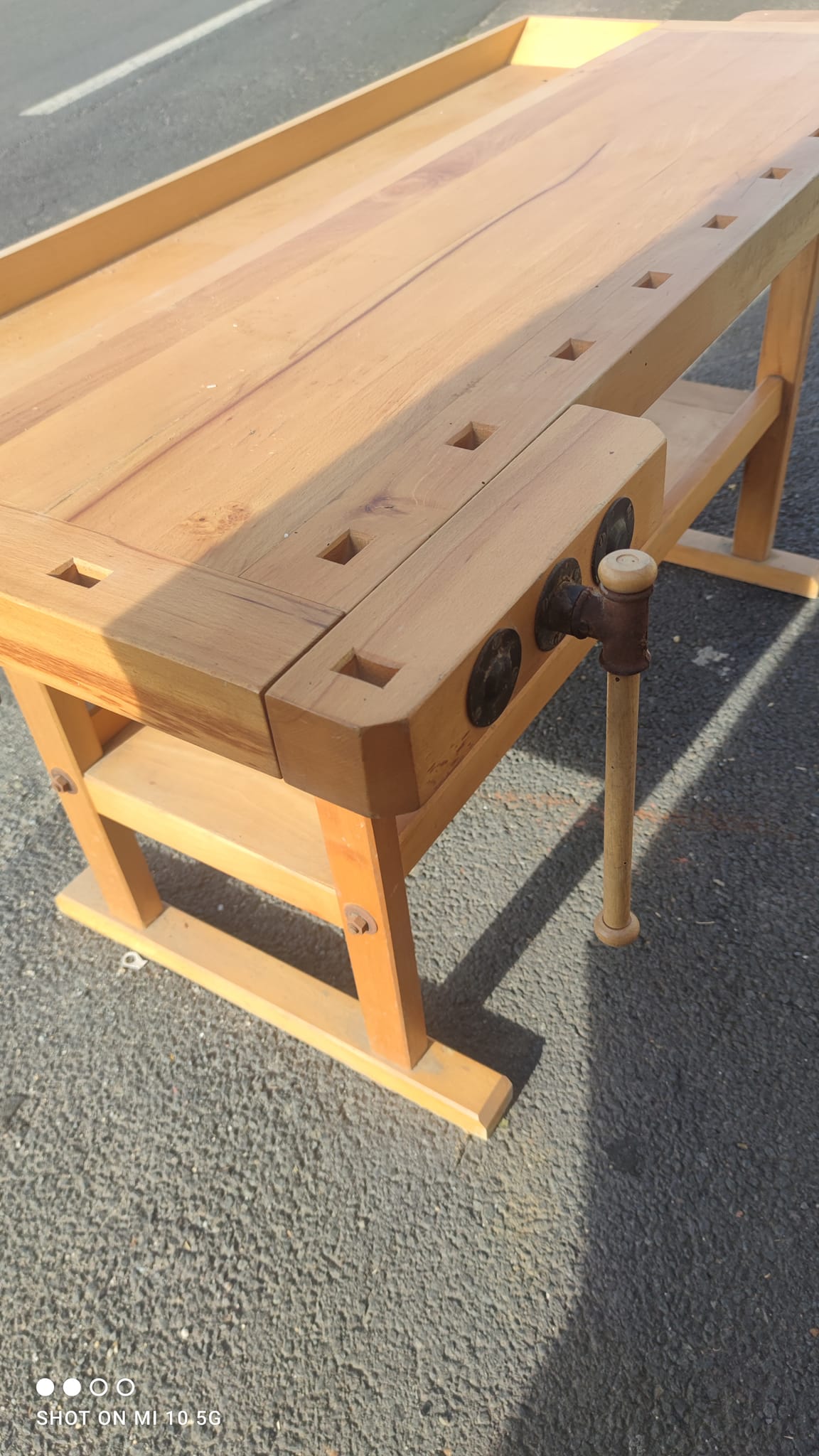 Solid beech workbench