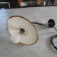 Old outdoor lamp-gooseneck and enamelled sheet metal