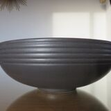 St Clement's matte black ceramic vase from the 1960s