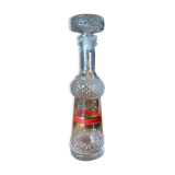Carafe ancienne vintage verre ciselé