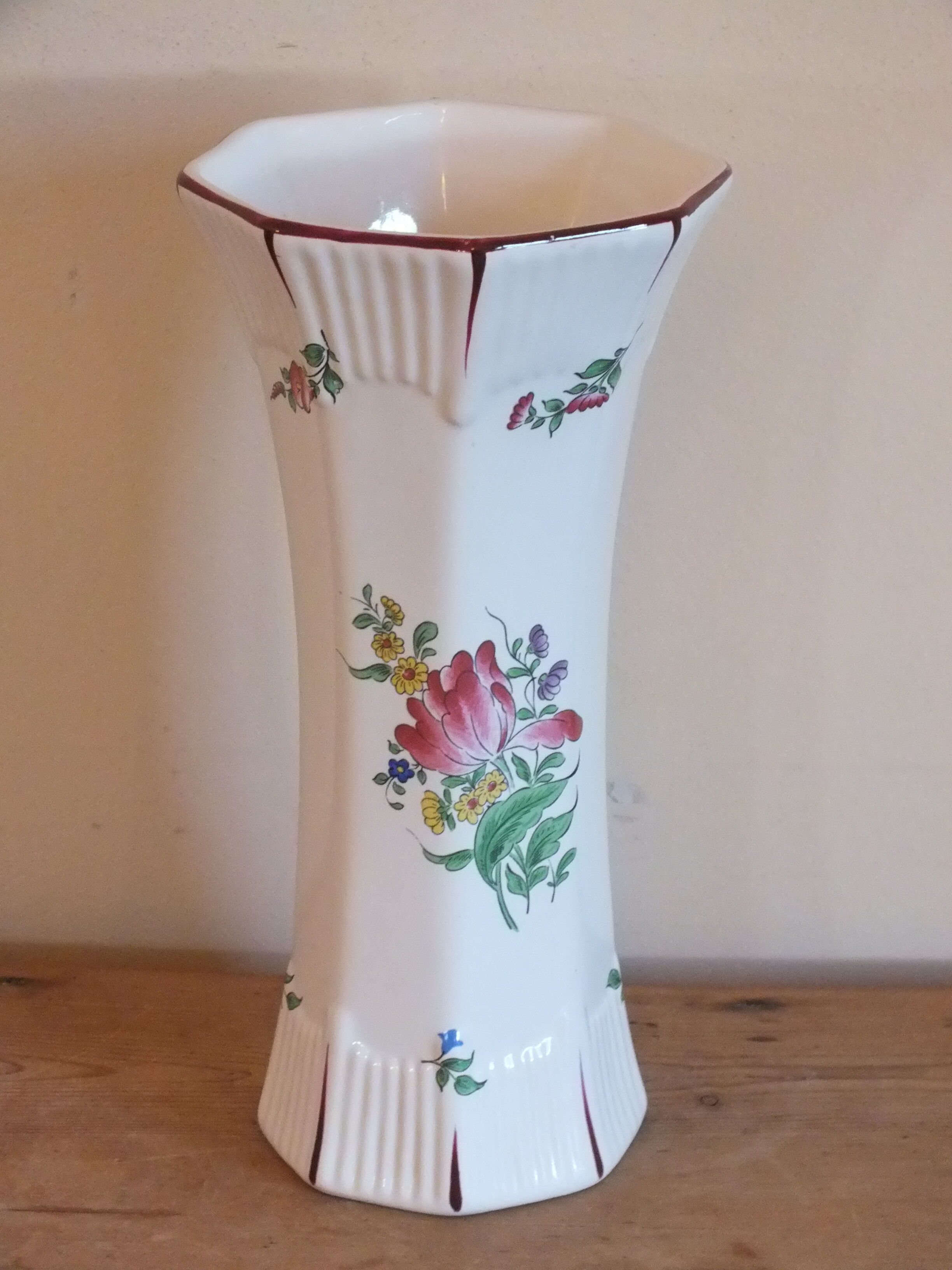 Earthenware vase of St Clement KG Lunéville decoration street lamp