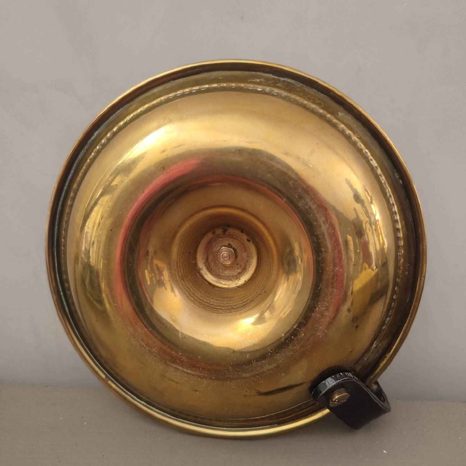 Brass cellar candle holder
