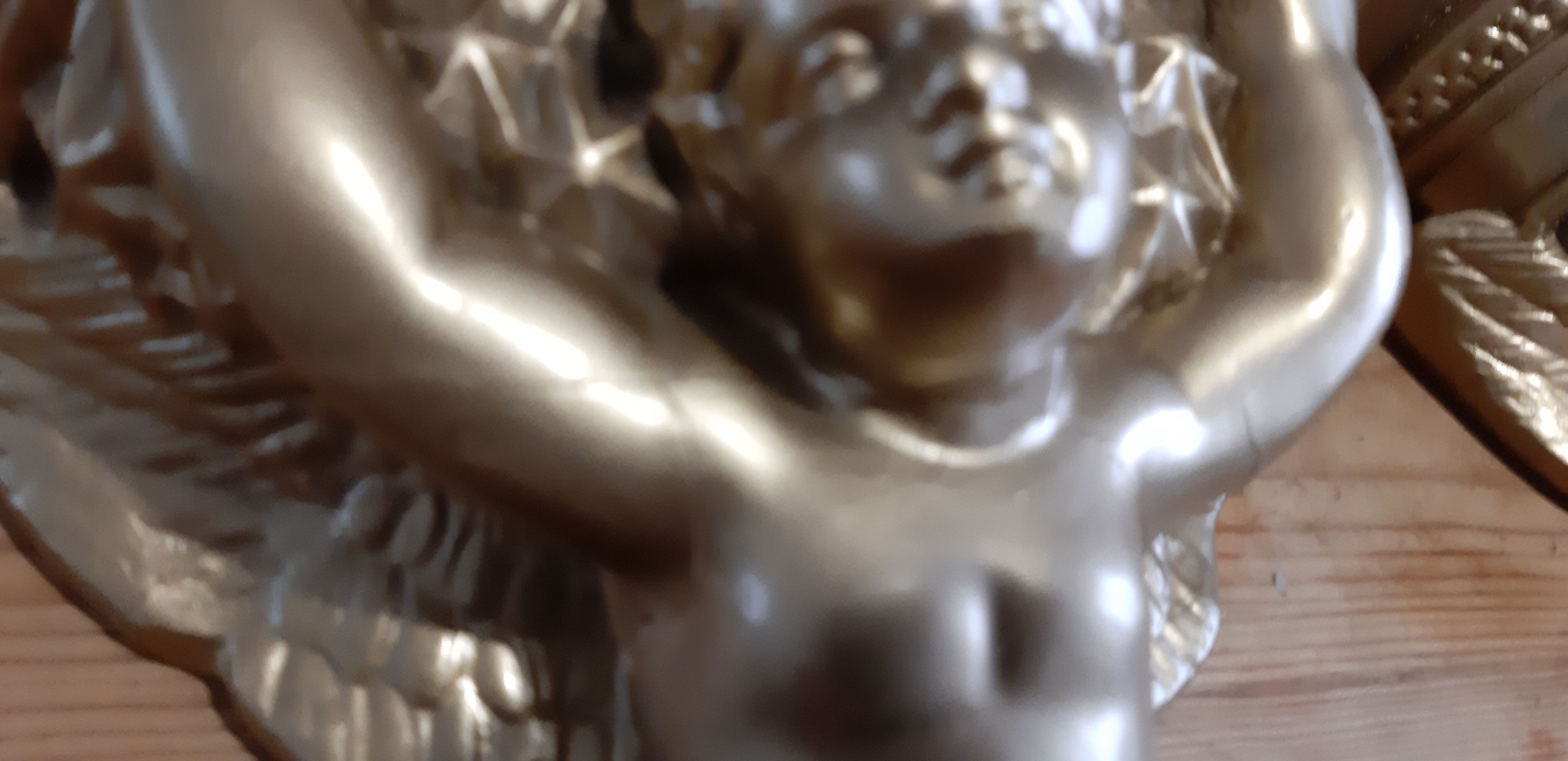 Pair of golden plaster wall selettes
