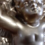 Pair of golden plaster wall selettes