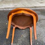 Louis XV round coffee table in solid wood