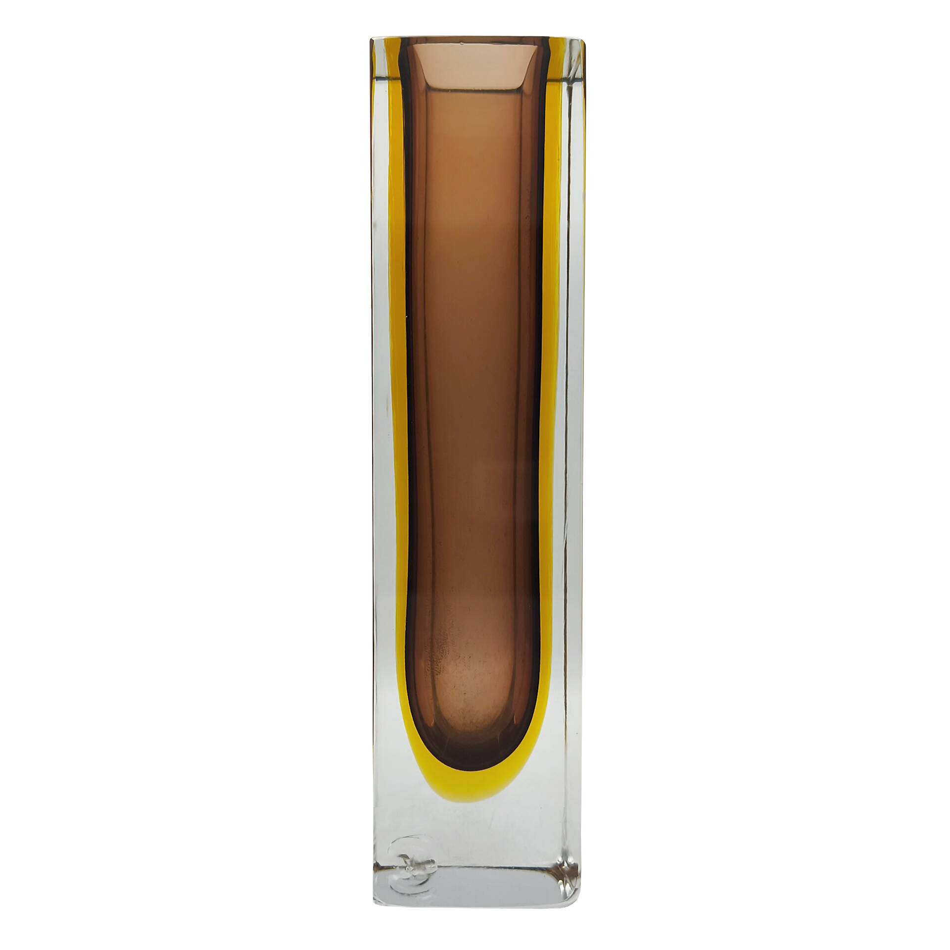 XXL Sommerso vase by Flavio Poli, Murano, Italy, 1970s