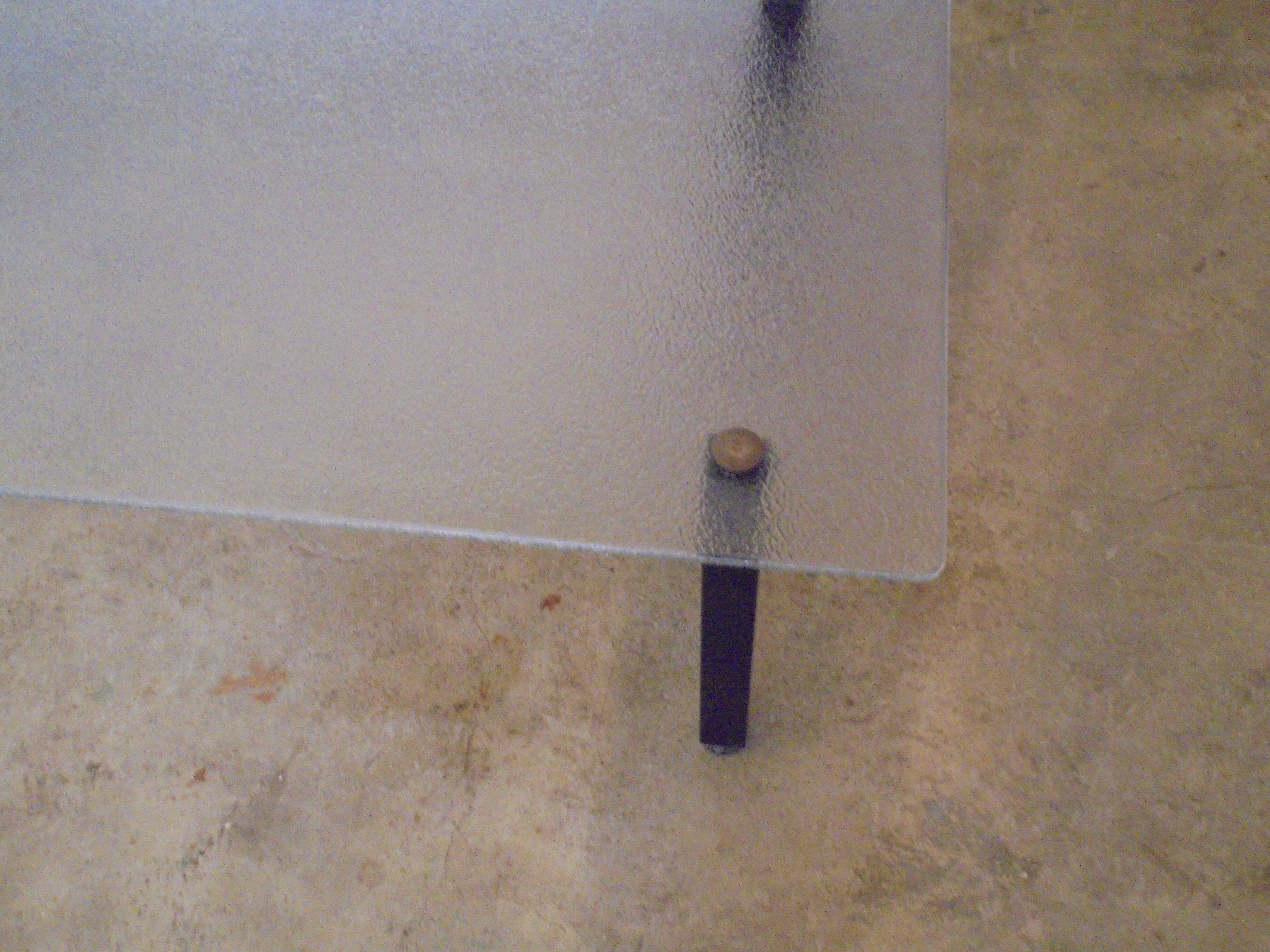 Coffee table in glass from the 1950s