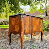 Commode en marqueterie d’époque transition fin du xviii eme siècle