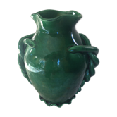 Vase vert en céramique des années 50