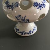 Blue decorative flower vase