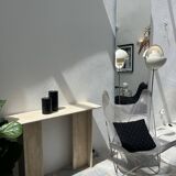 100% raw travertine console