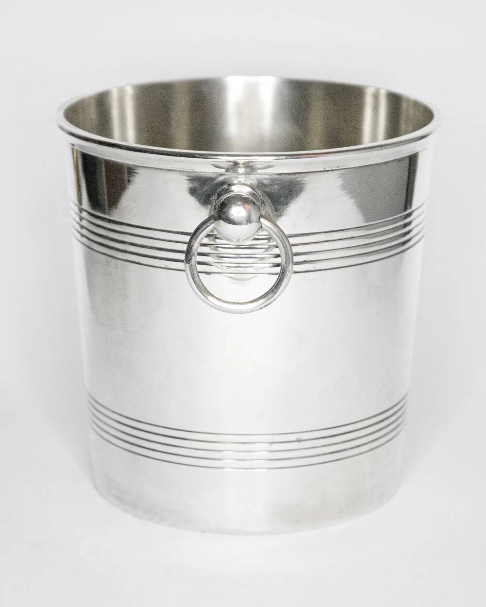 Vintage silver-plated metal ice bucket / cooler by Ercuis