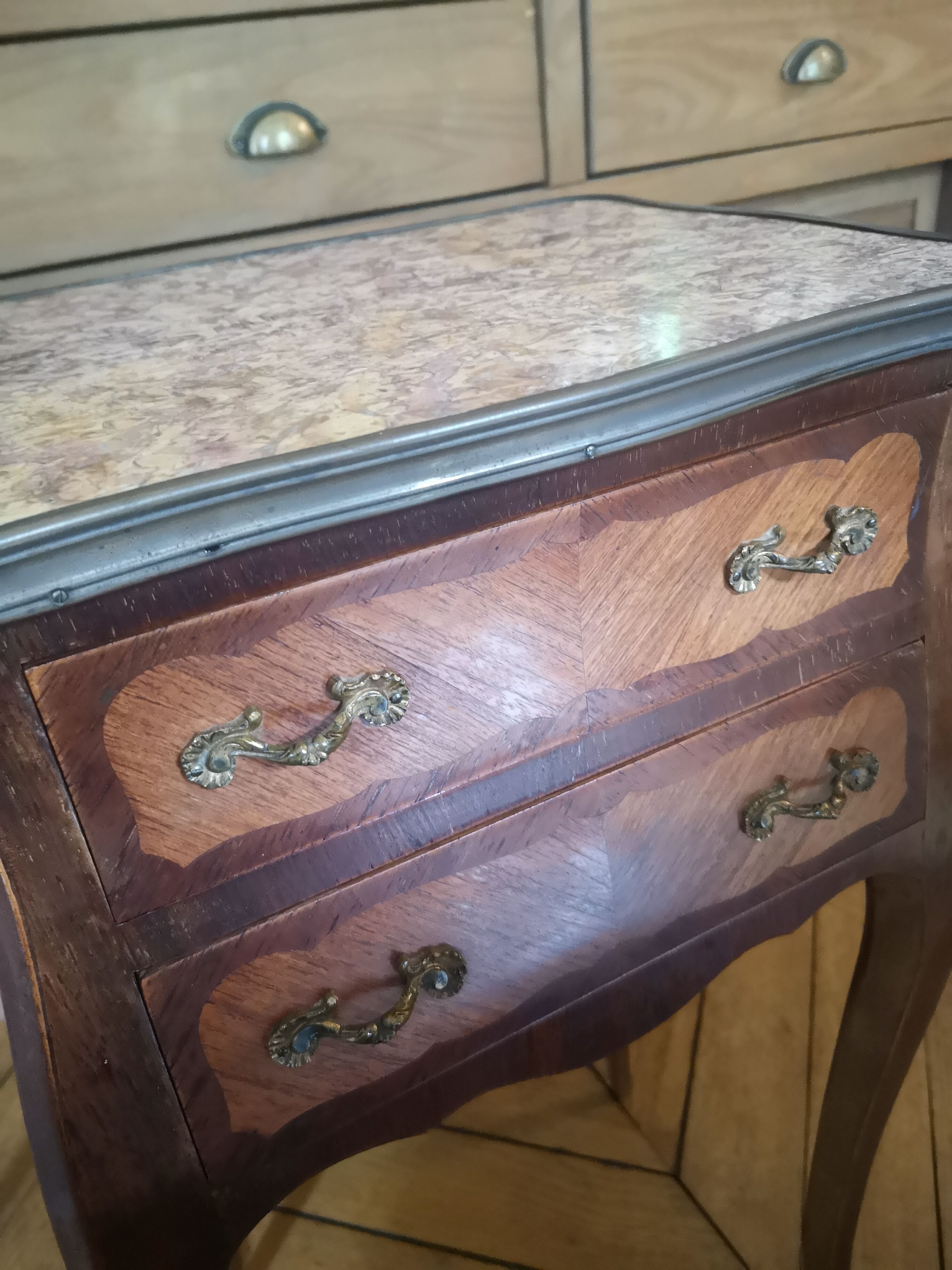 Pair of Mercier Frères bedside tables