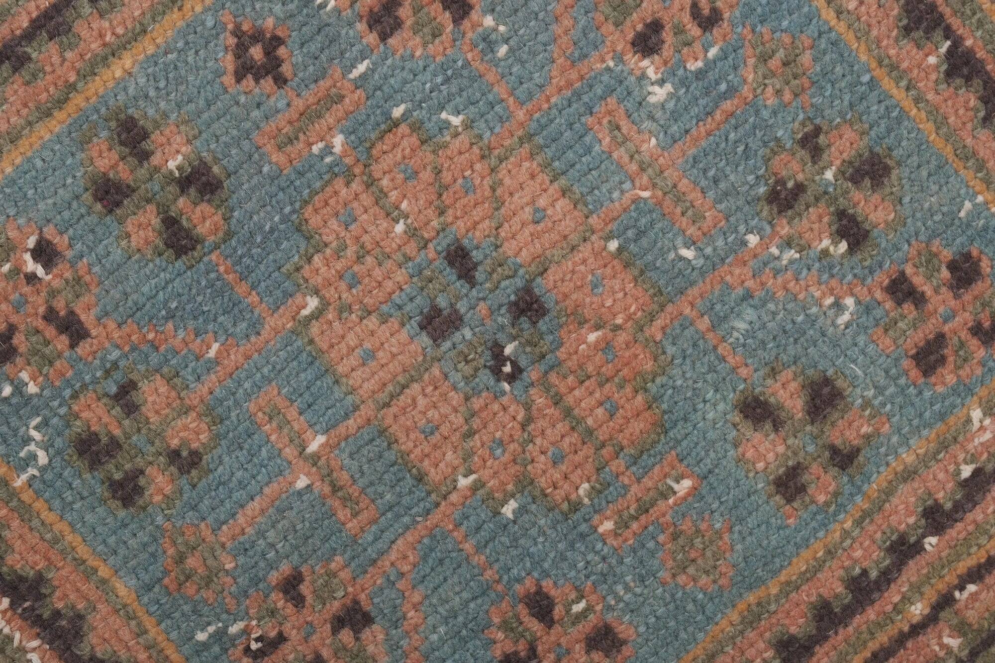 Vintage Turkish hallway rug 83x652 cm