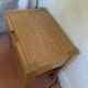 Pair of bedside tables in solid elm attributed to SIMAT, years