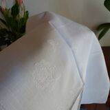 9 cotton napkins damask with flowers 48 x 48 cm