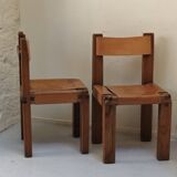 Pair of S11 chairs by Pierre Chapo