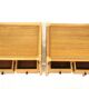 Set of 2 rattan bedside tables, Dux, Sweden, 1960
