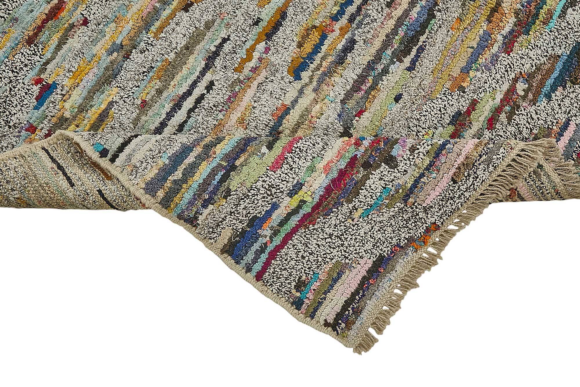 Handwoven Turkish Recycled Boho Rug 175 cm x 251 cm