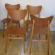 Set of 4 teak butterfly dining chairs, 1960s
