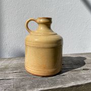 Antique glazed terracotta jug vase