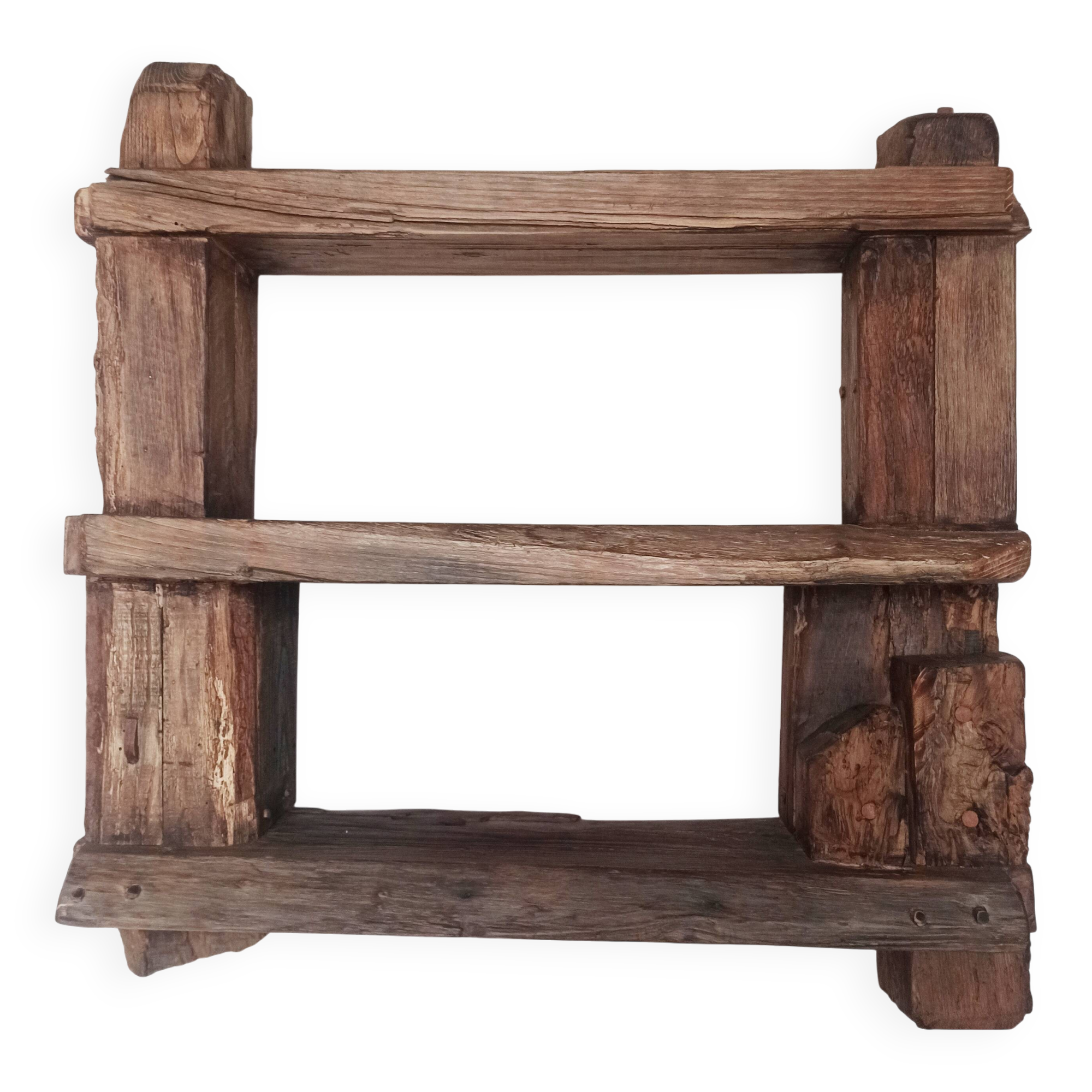 Solid wood wall shelf