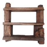 Solid wood wall shelf