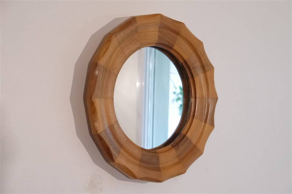 Vintage wooden mirror
