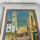 Tableau by Pierre Lagache, street scene in Bahia, Brazil, 1955, signed, framed.