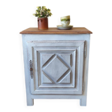 Confiturier en chêne et noyer