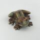 FROG figurine in enameled CERAMIC Vintage Golden Pond collection