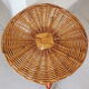 Tripod rattan side table / guéridon from the 1960s-1970s.