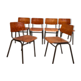 Lot of 6 vintage Marko 60s chairs