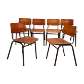 Lot of 6 vintage Marko 60s chairs