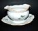 Saucière verseuse vintage en porcelaine ornée de trèfles vert