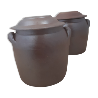 Set of 3 storage pots