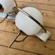 Paire d'appliques globe murale space age vintage 1970