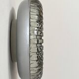 Vintage wall light, Murano glass and polished stainless steel, Italy, 1960.