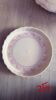 Vintage pie dish – Floral decoration with roses and blue polka dots – Ceramic Fr