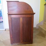 Retro-Desk / counter-American cylinder-mesh oak-1920s/40s