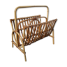 Magazines holder in rattan and wicker