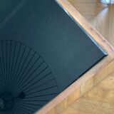 Dining table year 30 bronze and exotic wood