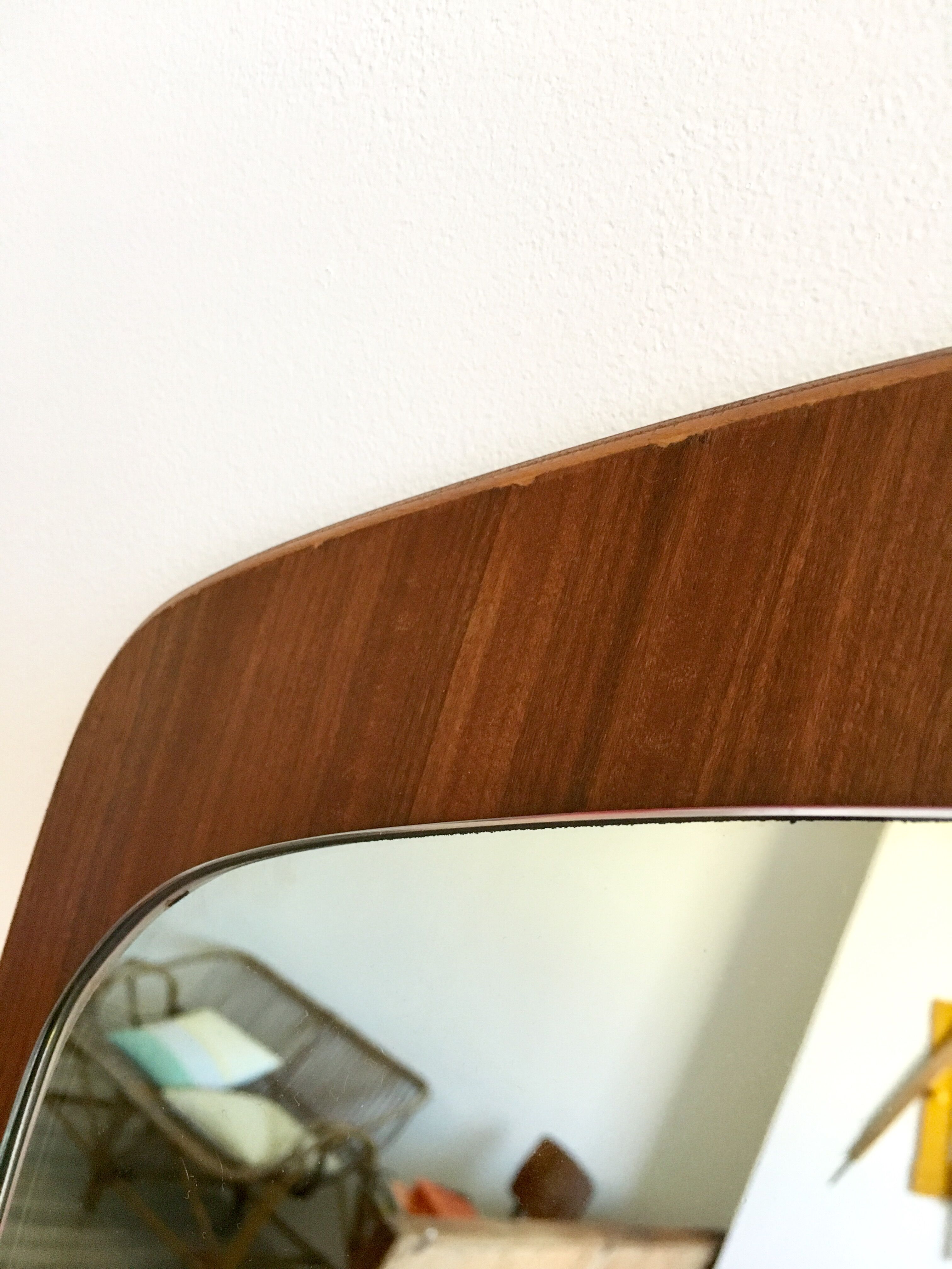 Asymmetrical Scandinavian mirror 77x37cm