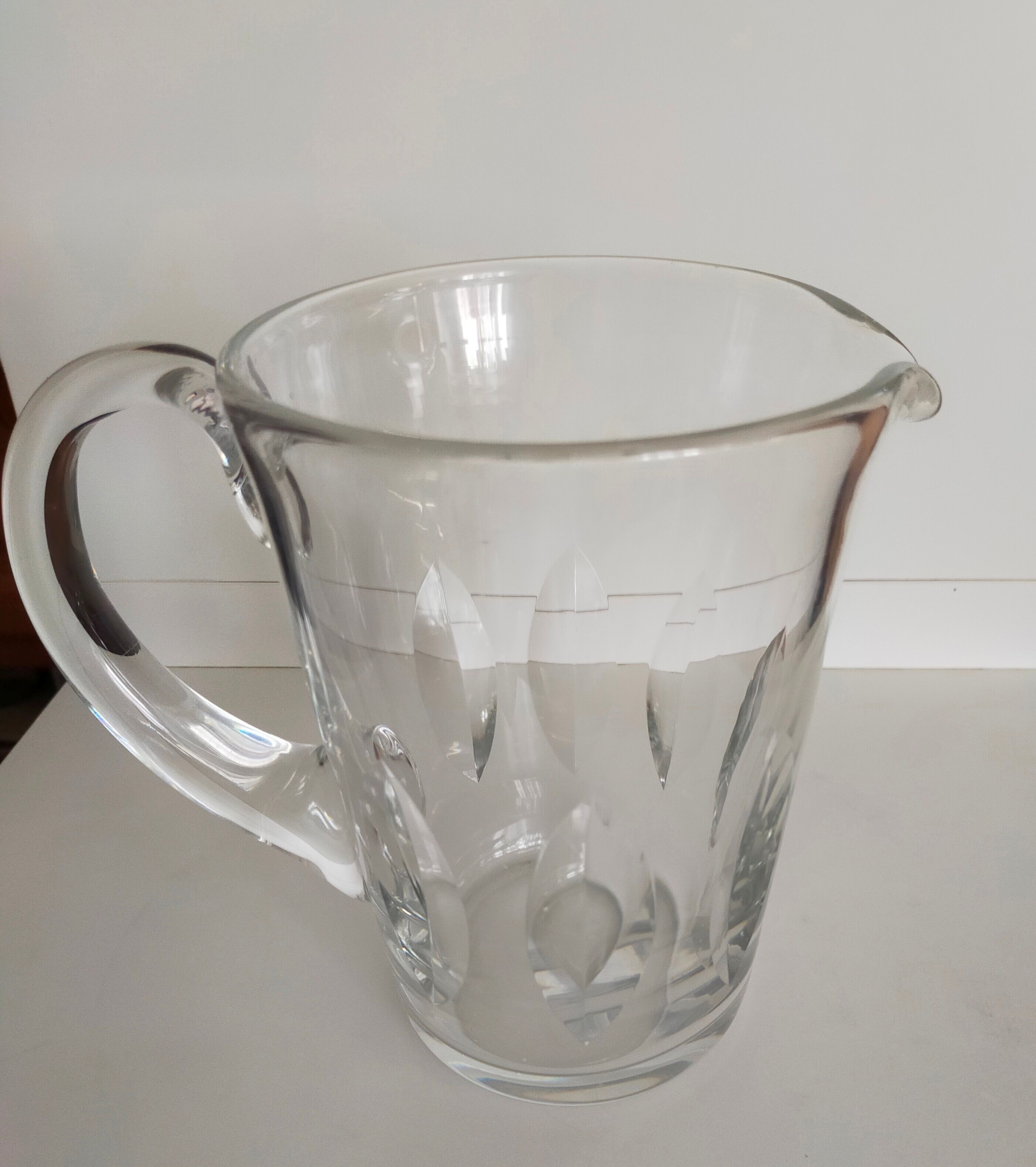 Saint Louis crystal pitcher, France