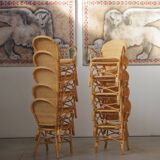 Fauteuil empilable en osier pour les espaces d'accueil extérieurs : une assise durable et élégante (1 article)