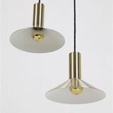 Set of 2 Fog & Mørup / Hans Due “Formel 1” pendant lamps / Mid-century Danish modern design / 1970s