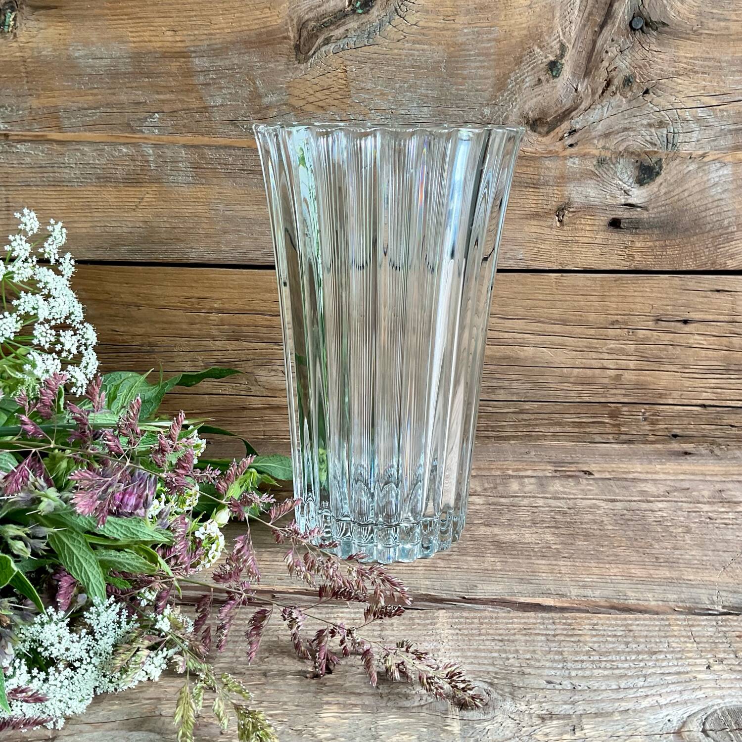 Large glass vase France