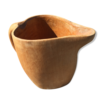 Pitcher made of sycamore wood 50s