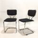 Pair of reupholstered 70s chairs